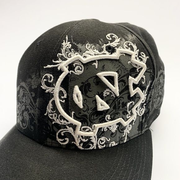 Nike Other - Nike North Carolina UNC Tar Heels Hat Black White Gray Floral Embroidery Cap